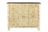 Handmade Indian Furniture Solid Hard Wood Sideboard 108 × 40 × 90 cm